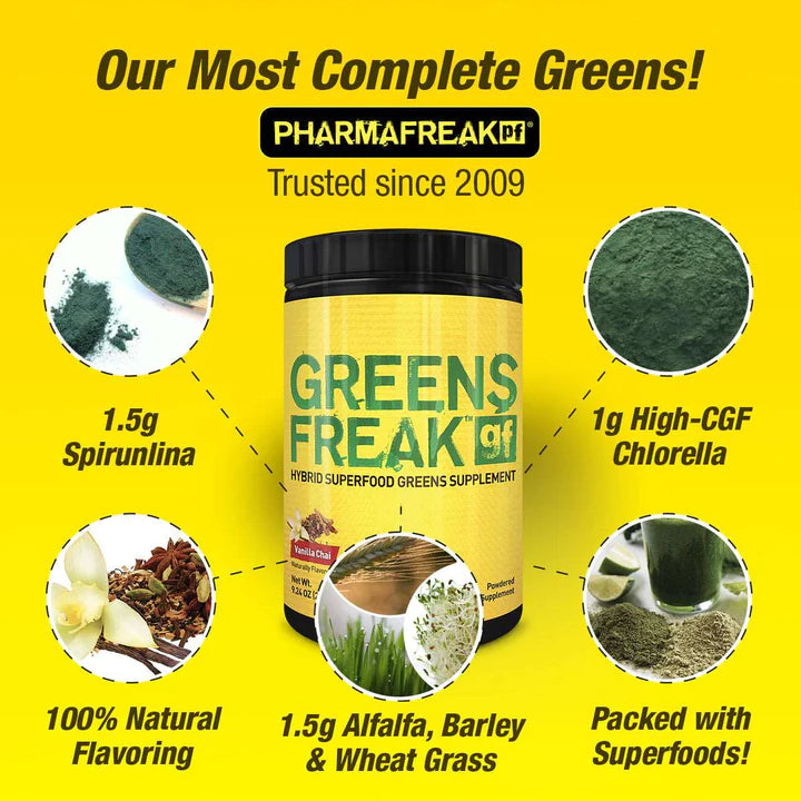 PharmaFreak Greens Freak Ingredients