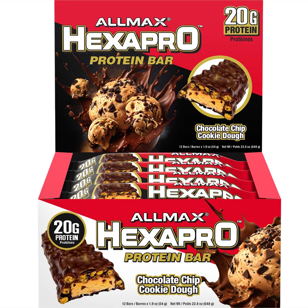 Allmax Nutrition Hexapro Protein Bars box