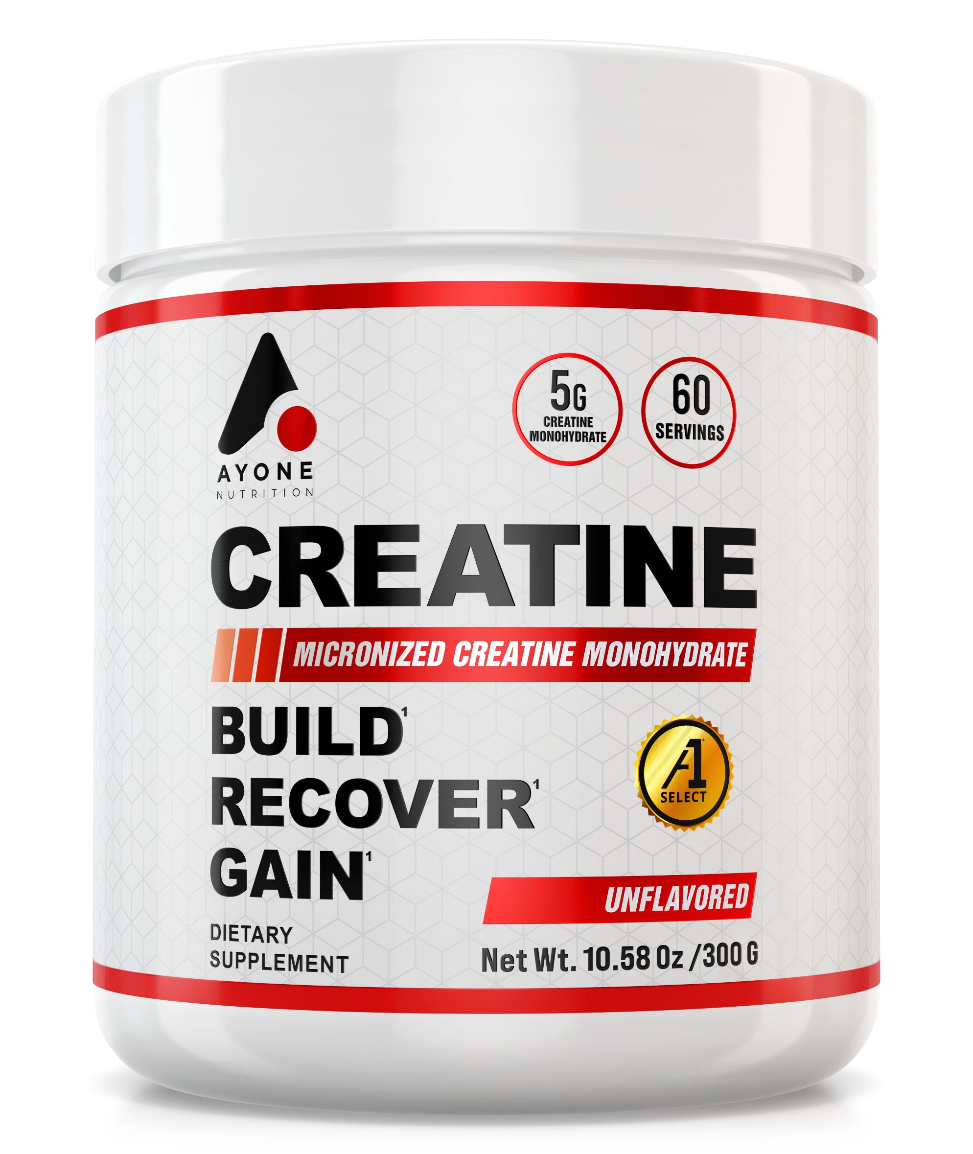 Ayone Nutrition Creatine front of the bottle