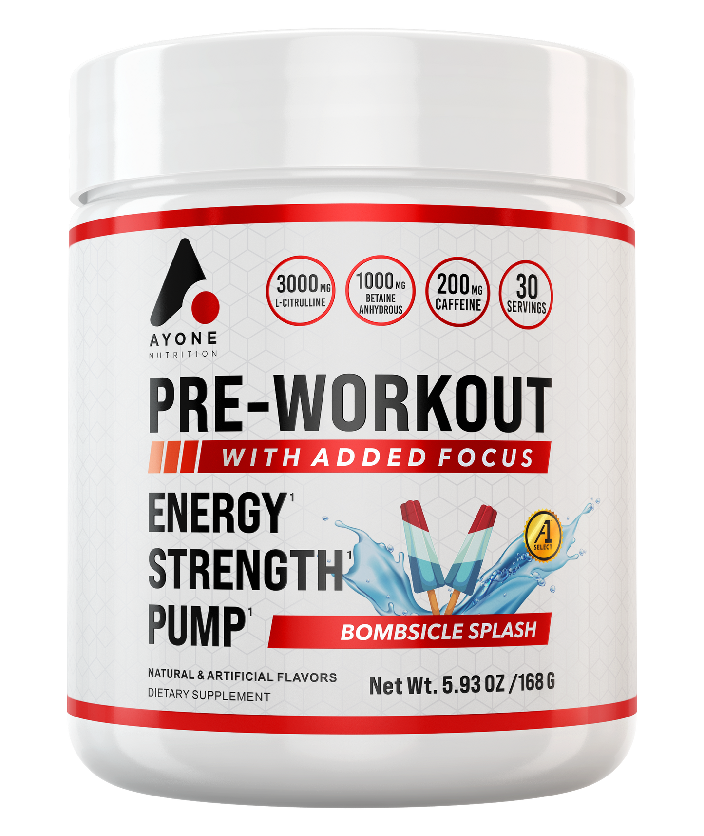 Ayone Nutrition Pre-Workout - Bombsicle Splash