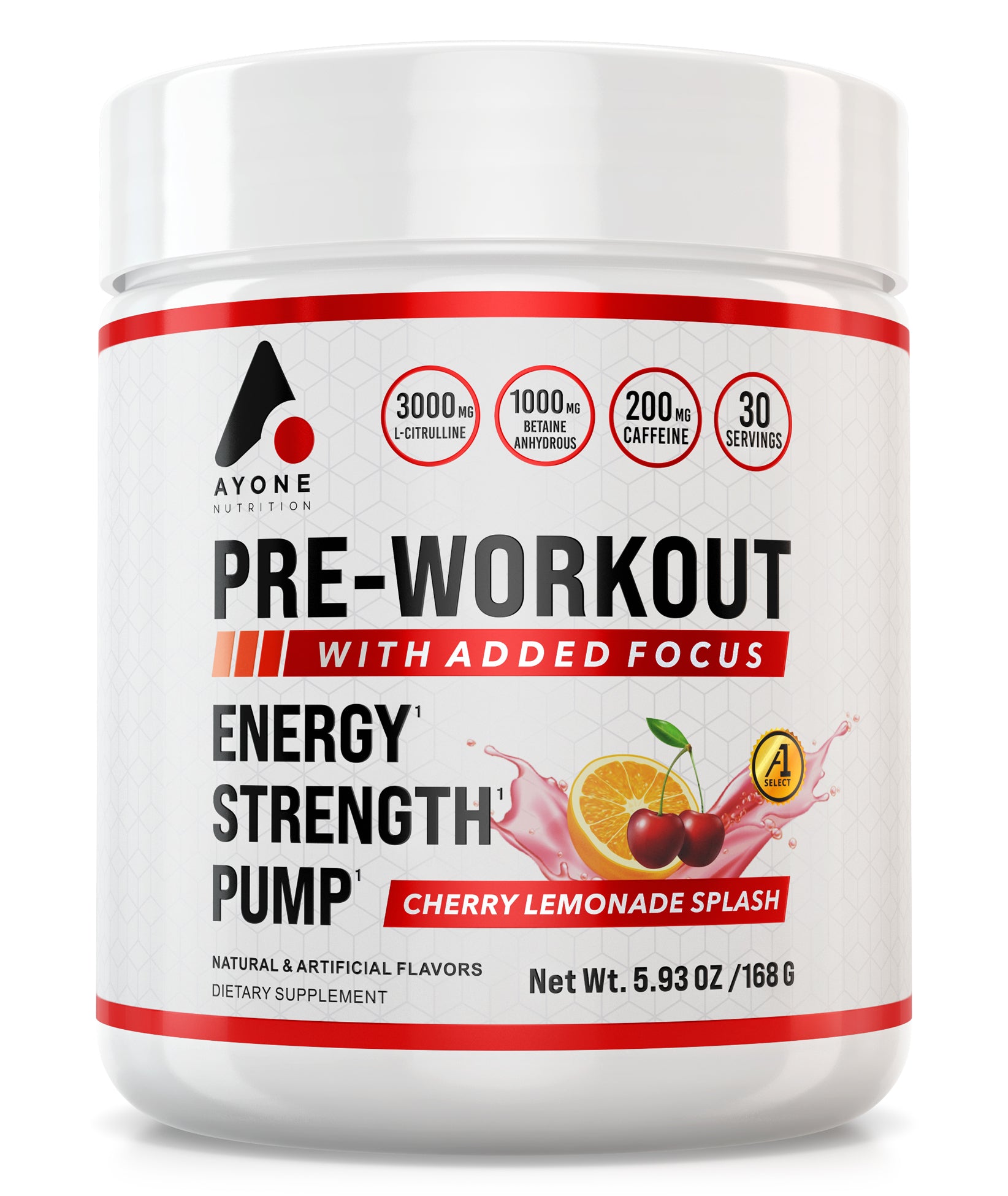 Ayone Nutrition Pre-Workout - Cherry Lemonade Splash