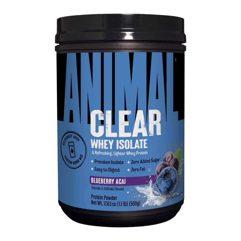 Animal Clear Whey Isolate Blueberry Acai 