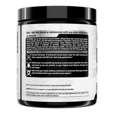 Nutrex Research Glutamine Drive Black - Back of the the bottle