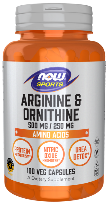 Now Arginine & Ornithine 100 Veg Capsules