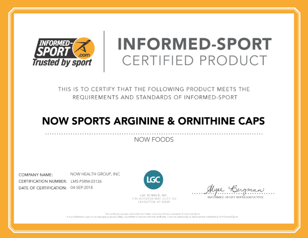 Now Arginine & Ornithine - A1 Supplements Store