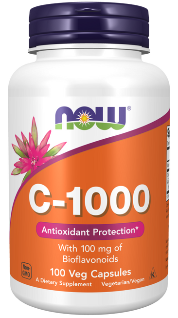 Now C-1000 w/Bioflavonoids 100 Veg Capsules