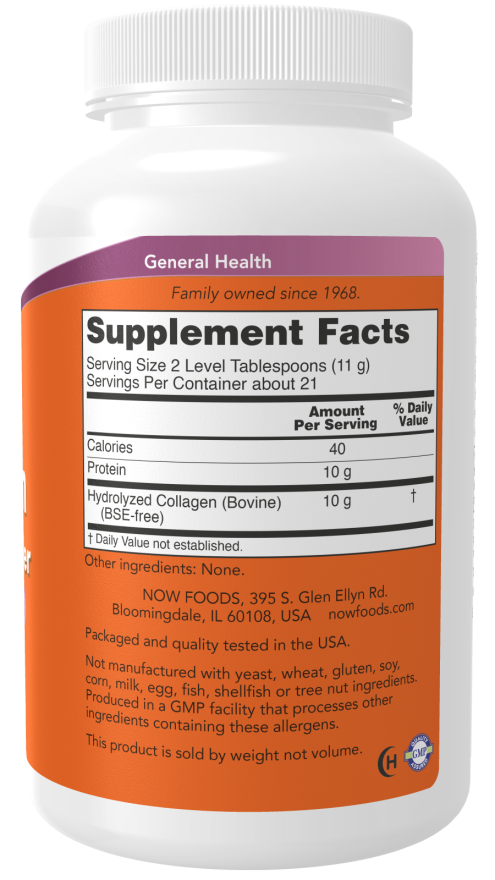 Now Collagen Peptides Powder - A1 Supplements Store