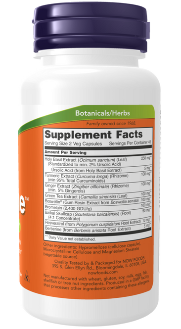 Now D-Flame - Supplement Facts