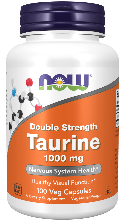 Now Double Strength Taurine 1000mg - Front of the Bottle