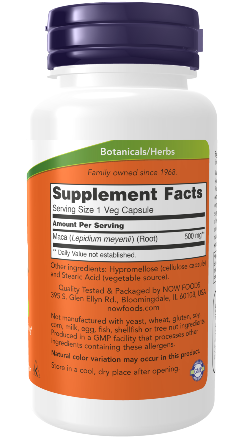 Now Maca 500mg - A1 Supplements Store