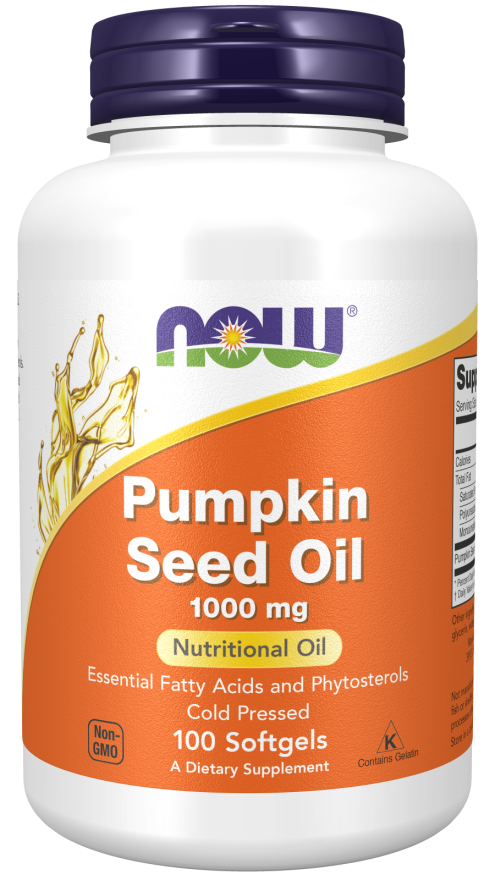 Now Pumpkin Seed Oil 1000 mg Bottle