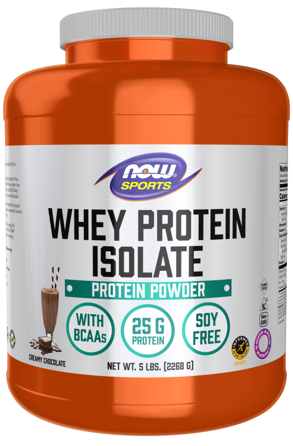 Now Whey Protein Isolate Bottle Front