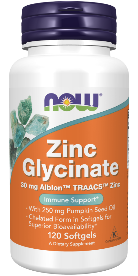 Now Zinc Glycinate Bottle