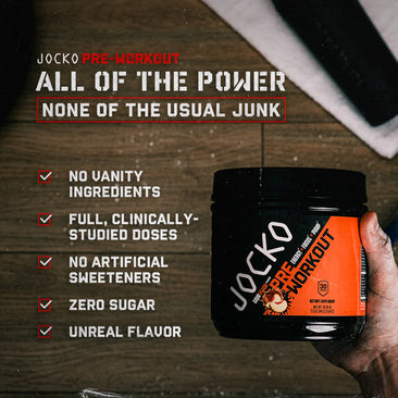 Jocko Fuel Pre-Workout all of the power infographic