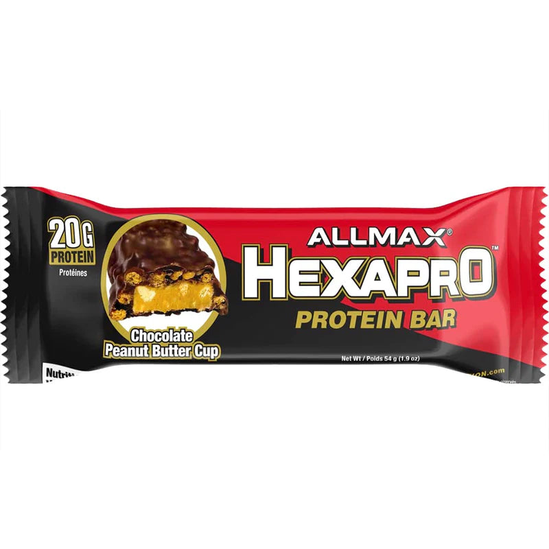 Allmax Nutrition Hexapro Protein Bars chocolate peanut butter