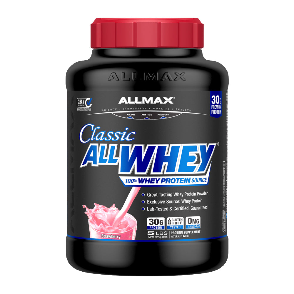 AllMax AllWhey Classic Pure Whey - Strawberry 5 LBS