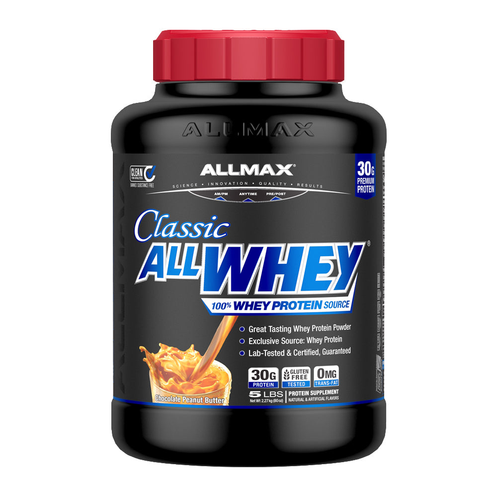 AllMax AllWhey Classic Pure Whey - Chocolate Peanut Butter 5 LBS