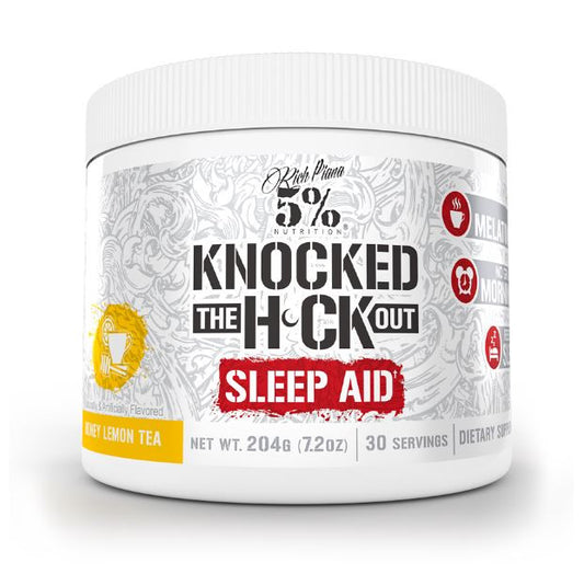 5% Nutrition Knocked The F*ck Out front of Bottle