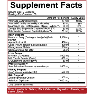 5% Nutrition Liver And Organ Defender supplement facts