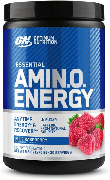 Optimum Nutrition Essential AmiN.O. Energy Blue Raspberry- A1 Supplements Store