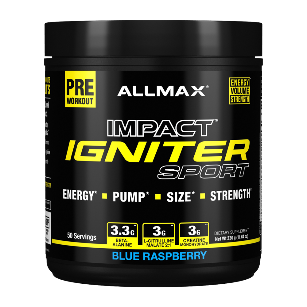 ALLMAX Nutrition Sport Igniter - Blue Raspberry Flavor