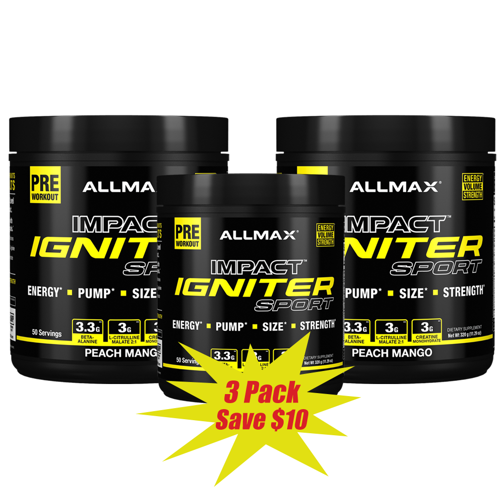 ALLMAX Nutrition Sport Igniter - 3 Pack Save