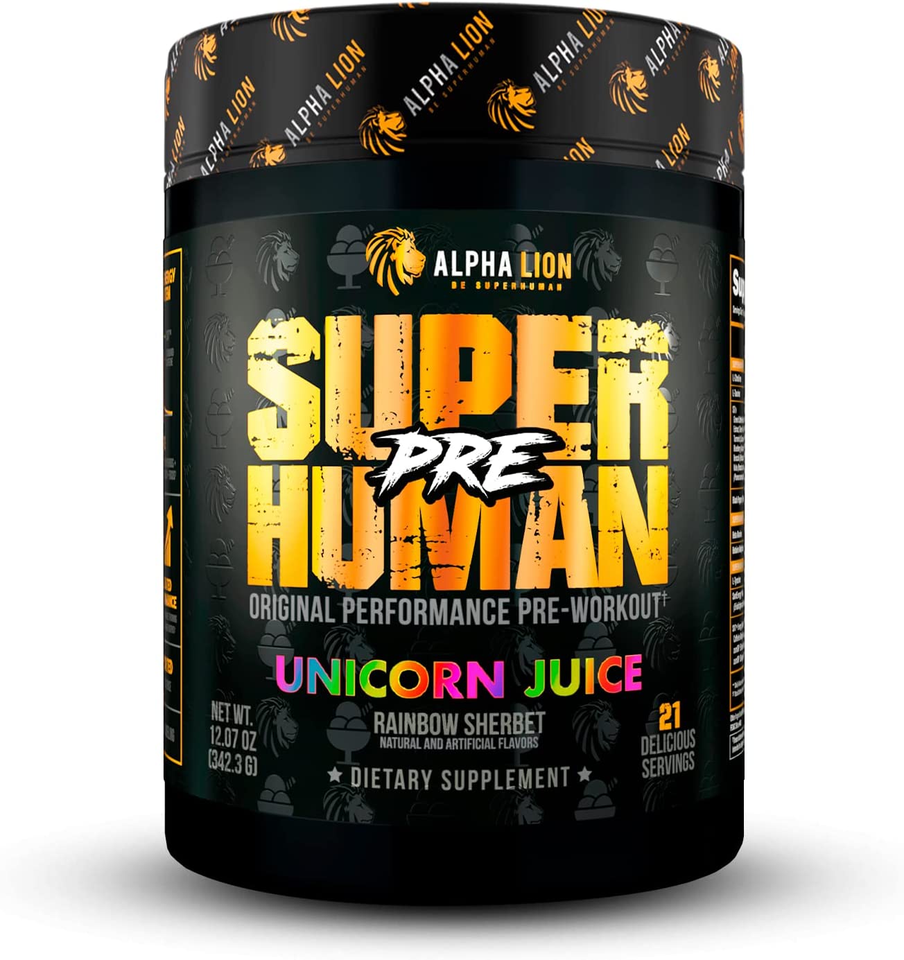 Alpha Lion Super Human Pre - Unicorn Juice bottle