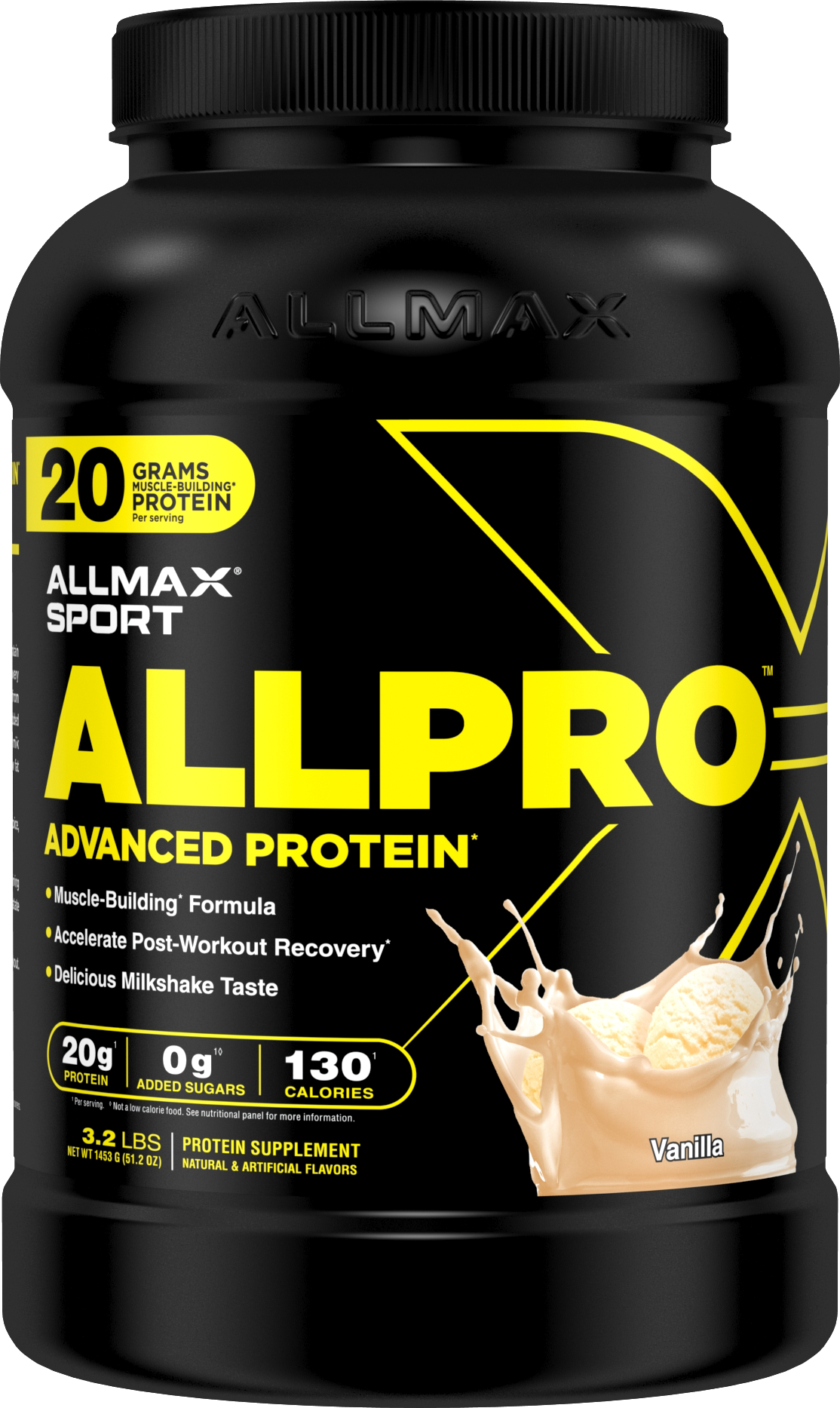 Allmax Allpro Advanced Protein Vanilla bottle