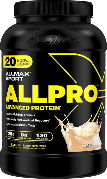 Allmax Allpro Advanced Protein Vanilla bottle