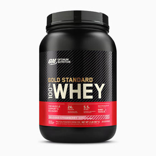 Optimum Nutrition Gold Standard 100% Whey Protein Delicious Strawberry- A1 Supplements Store