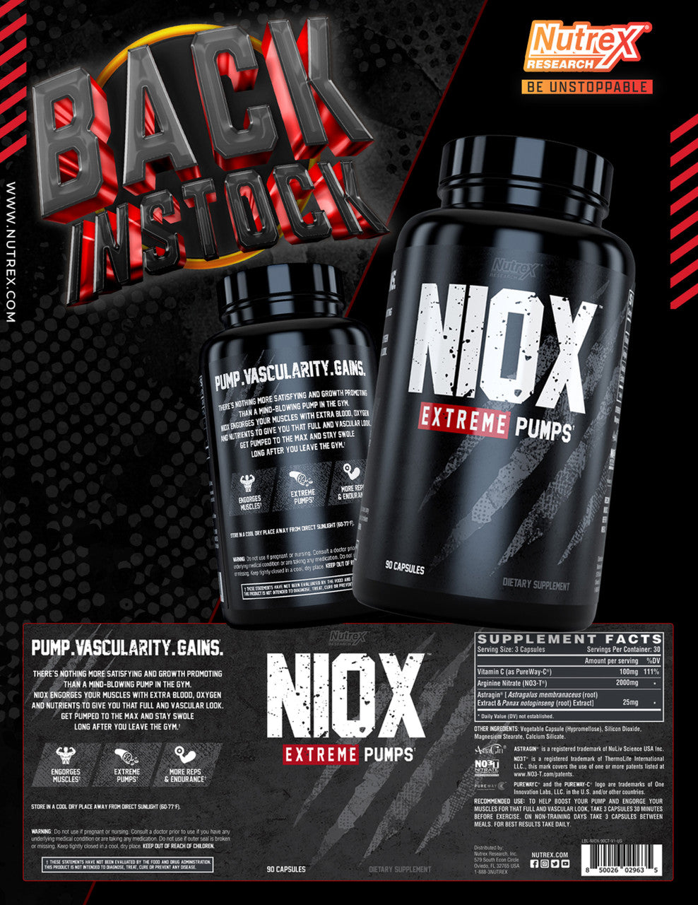 Nutrex Research Niox artcard | Full Details