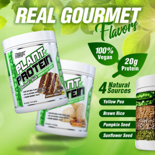 Nutrex Research Plant Protein Real Gourmet Flavors