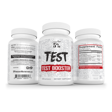 5% Nutrition Test Booster Multiple Angles