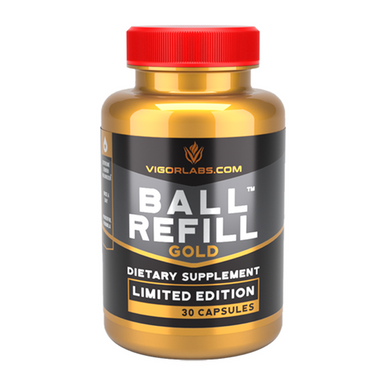 Vigor Labs Ball Refill Gold bottle A1 Supplements Store