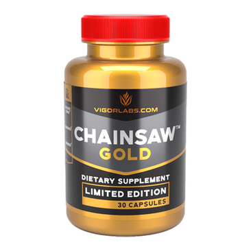 Vigor Labs Chainsaw Gold Limited Edition Bottle
