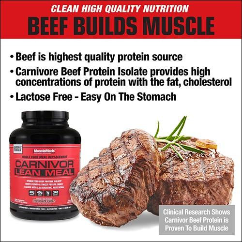 MuscleMeds Carnivor Lean Meal Beef Builds Muscle Image