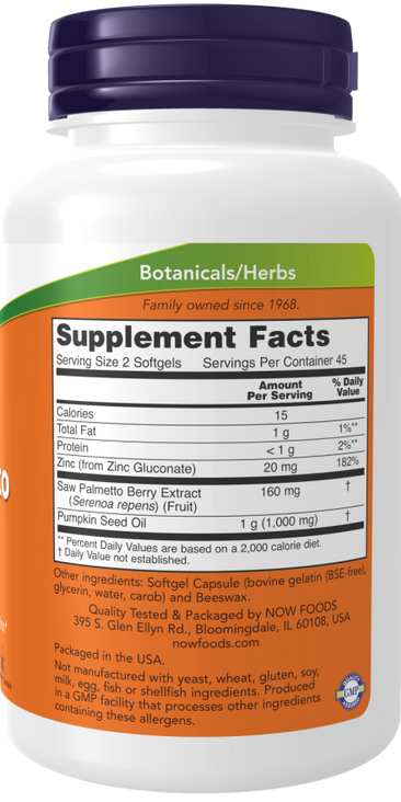 Now Saw Palmetto Extract 160mg - A1 Supplements Store