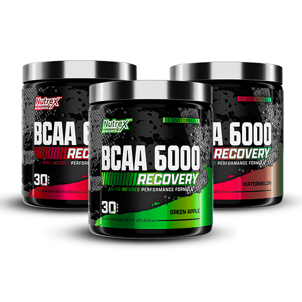 Nutrex Research BCAA 6000 Three Bottle Flavors