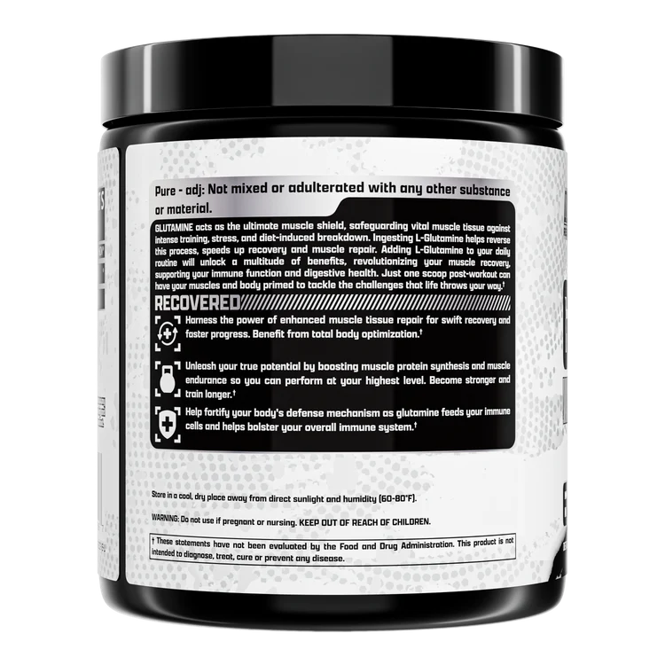 Nutrex Research Glutamine Drive Black - Back of the the bottle