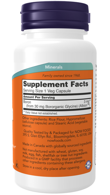 Now Boron 3 mg - A1 Supplements Store