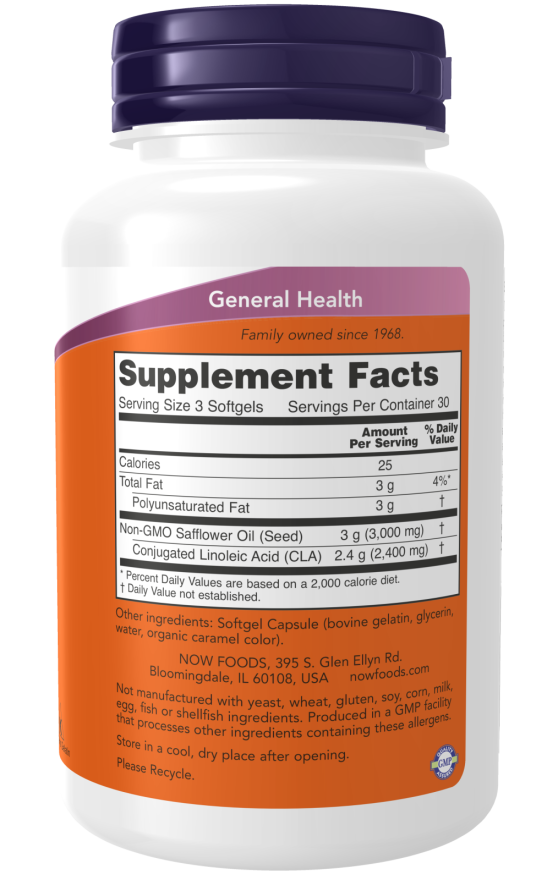 Now CLA 800 mg - Supplement Facts