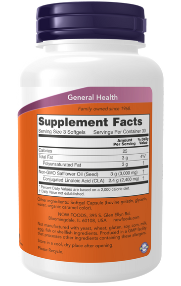 Now CLA 800 mg - Supplement Facts