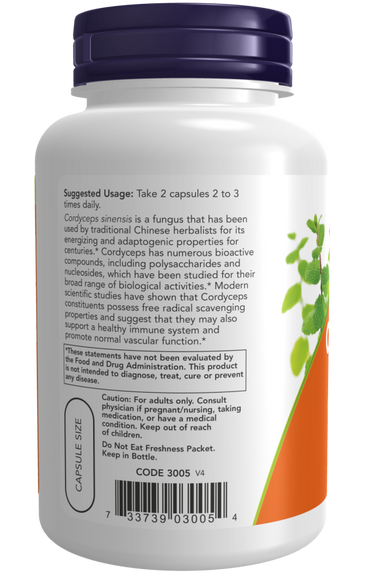 Now Cordyceps 750mg - A1 Supplements Store