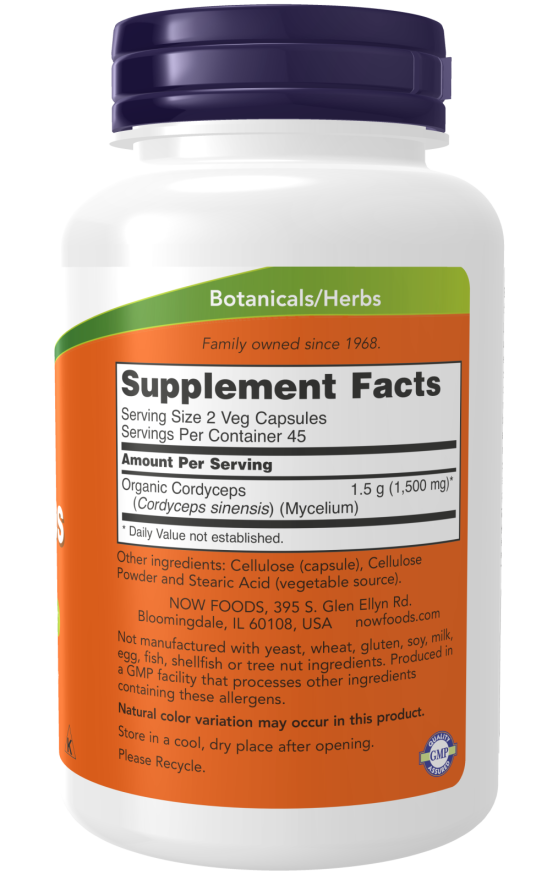 Now Cordyceps 750mg - A1 Supplements Store