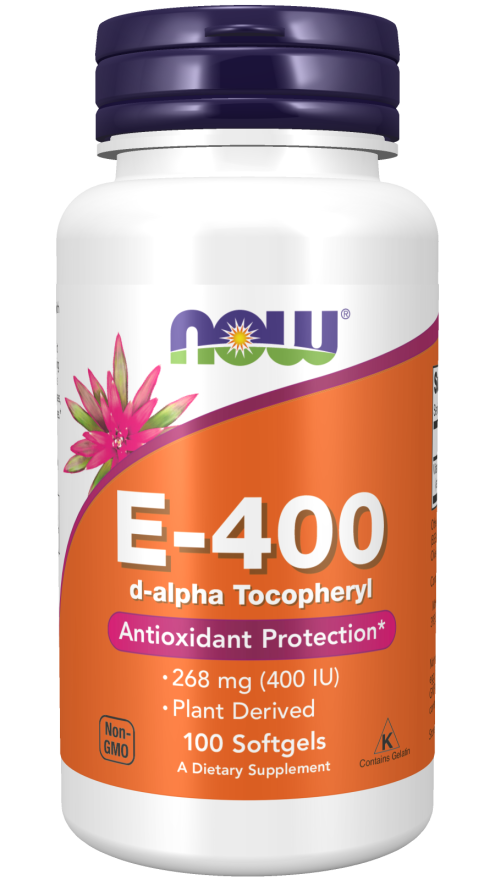 Now E-400 With D-Alpha Tocopheryl