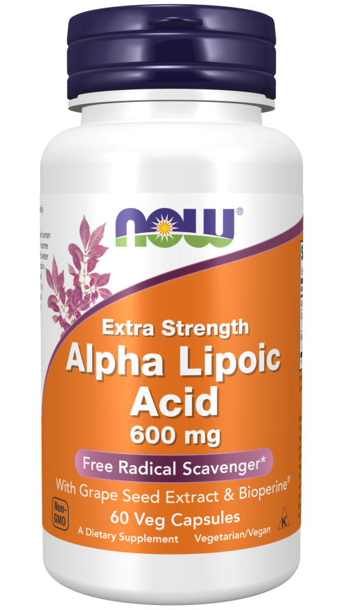 Now Extra Strength Alpha Lipoic Acid 600 mg