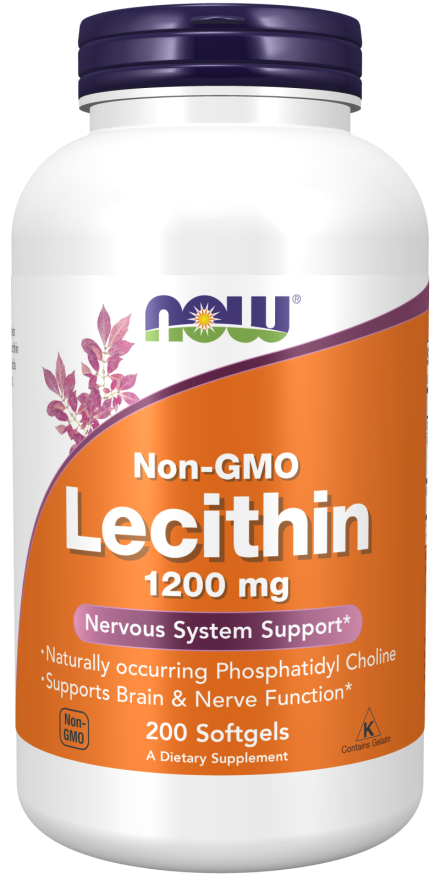 Now Lecithin 1200mg - 200 Softgels