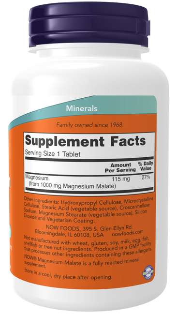 Now Magnesium Malate - A1 Supplements Store