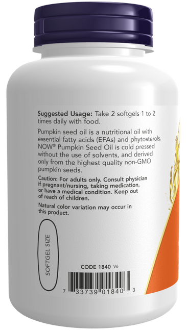 Now Pumpkin Seed Oil 1000 mg