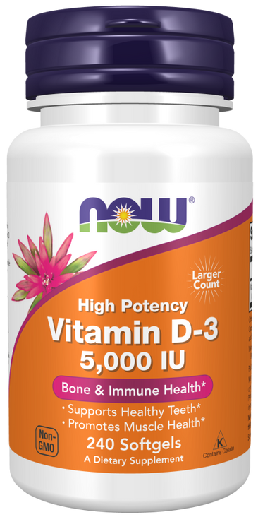 Now Vitamin D-3 5000 IU - A1 Supplements Store